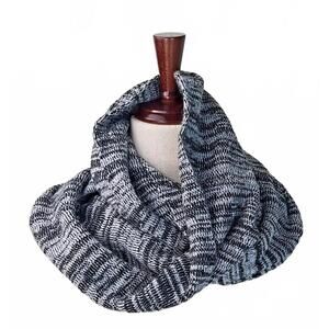 PINK Victoria Secret Infinity Knitted Marled Grey Infinity Scarf 52" Round